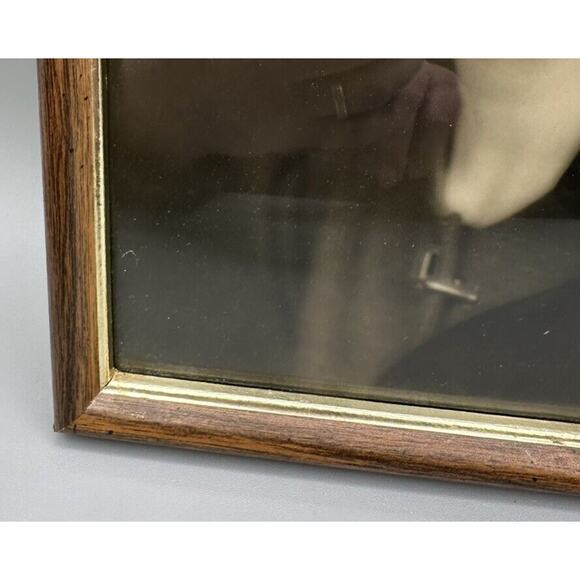 Photograph The Ultimate Flapper Antique 1920s Formal Portrait Wood Gold Edging - Picture 4 of 8